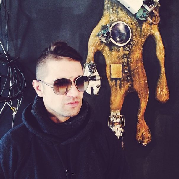 Upcycled Robot From Plaster Upcycled Robot From Plaster