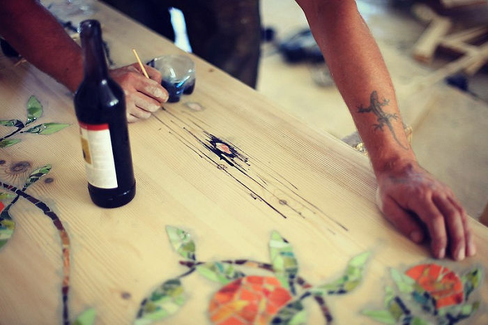 How To Make A Mosaic Bar Table How To Make A Mosaic Bar Table