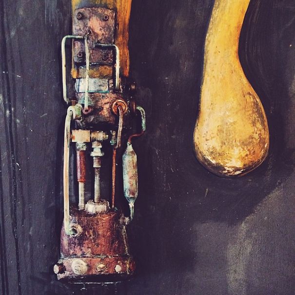 Upcycled Robot From Plaster