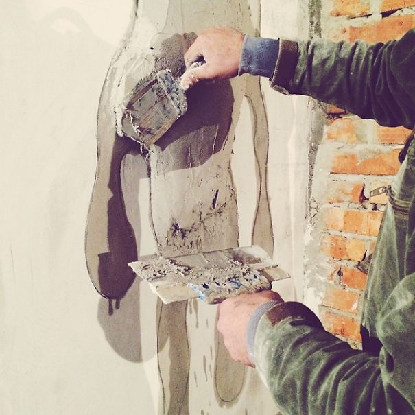 Upcycled Robot From Plaster