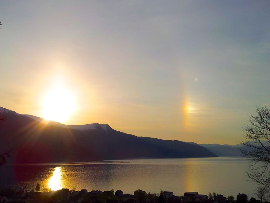 Solboge Over Sognefjorden