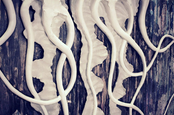 Decoration Idea For Your Walls - Jellyfish From Plaster Decoration Idea For Your Walls - Jellyfish From Plaster