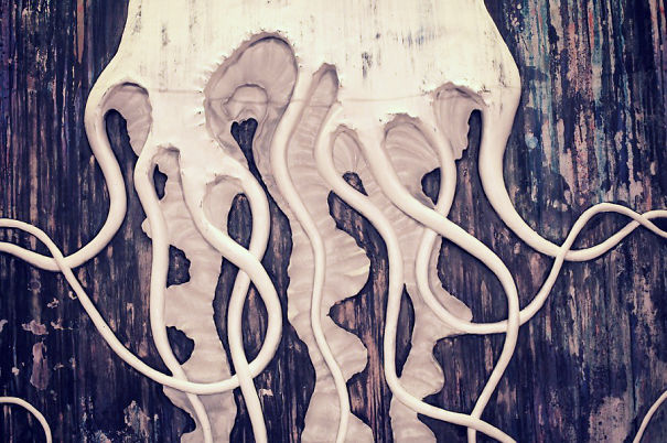 Decoration Idea For Your Walls - Jellyfish From Plaster