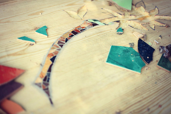 How To Make A Mosaic Bar Table How To Make A Mosaic Bar Table