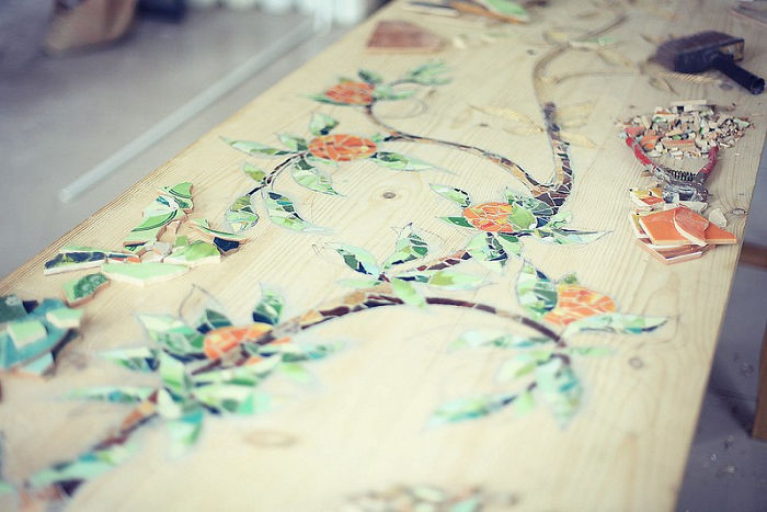 How To Make A Mosaic Bar Table How To Make A Mosaic Bar Table