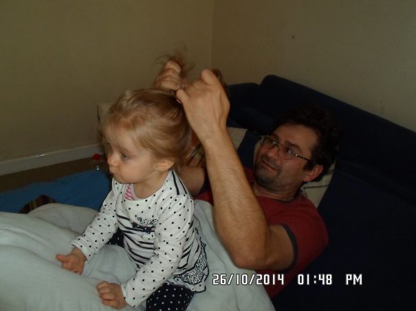Dady Making My Hair