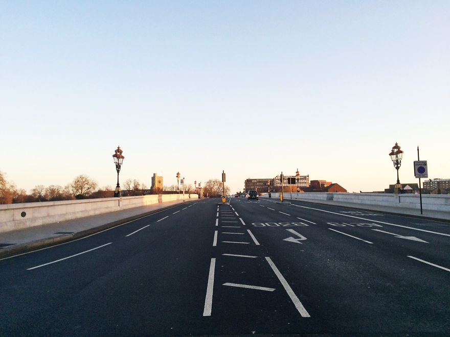 I Rode My Bike Through The Empty Streets On Christmas Day In London