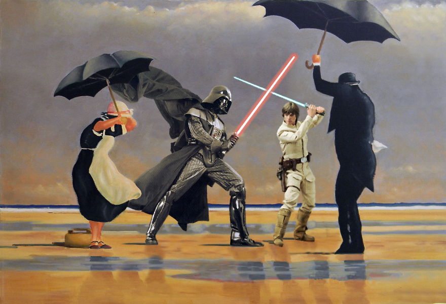 20 Famous Paintings Reimagined With Star Wars Elements 20 Famous Paintings Reimagined With Star Wars Elements