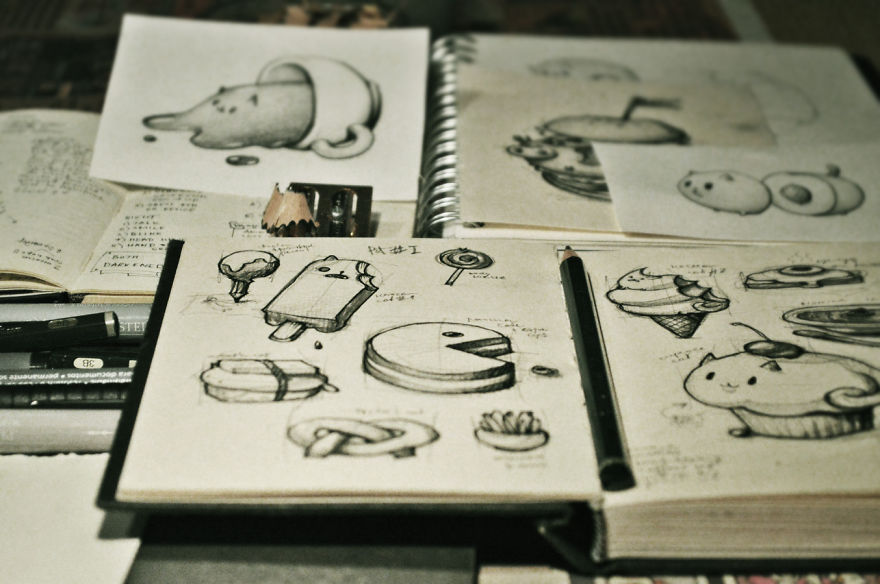 Art Snacks: Illustrations Of Delicious Foods Reimagined As Adorable Animals