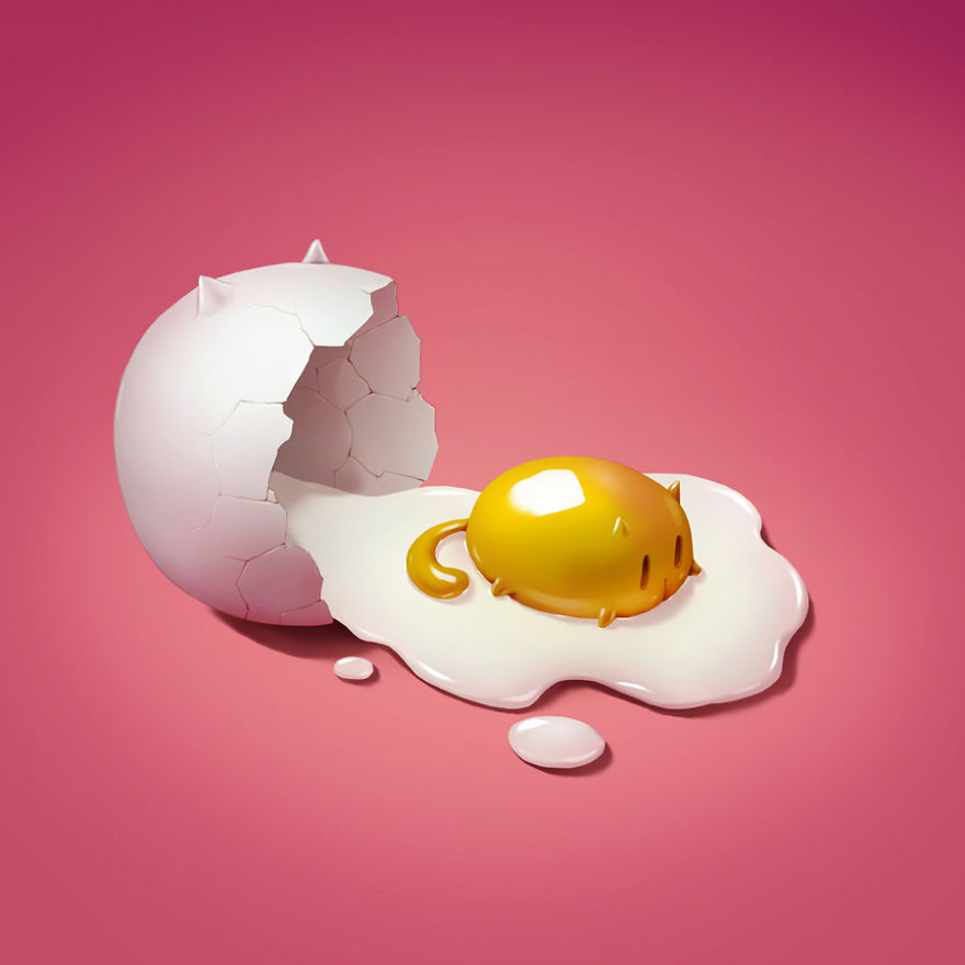 Art Snacks: Illustrations Of Delicious Foods Reimagined As Adorable Animals