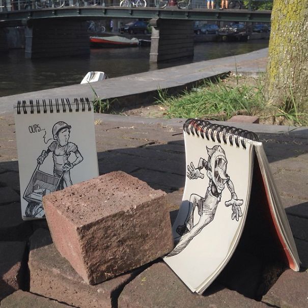 I Walk The Streets And Cartoon-Bomb My Surroundings To Make People Smile