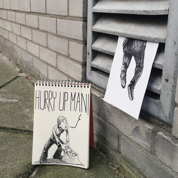 I Walk The Streets And Cartoon-Bomb My Surroundings To Make People Smile I Walk The Streets And Cartoon-Bomb My Surroundings To Make People Smile