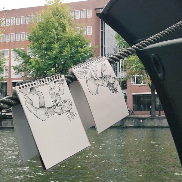 I Walk The Streets And Cartoon-Bomb My Surroundings To Make People Smile I Walk The Streets And Cartoon-Bomb My Surroundings To Make People Smile