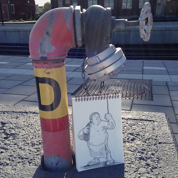 I Walk The Streets And Cartoon-Bomb My Surroundings To Make People Smile I Walk The Streets And Cartoon-Bomb My Surroundings To Make People Smile