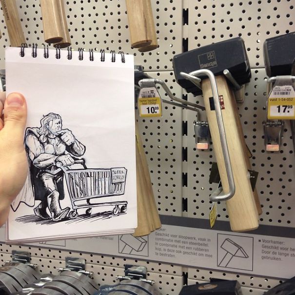 I Walk The Streets And Cartoon-Bomb My Surroundings To Make People Smile I Walk The Streets And Cartoon-Bomb My Surroundings To Make People Smile