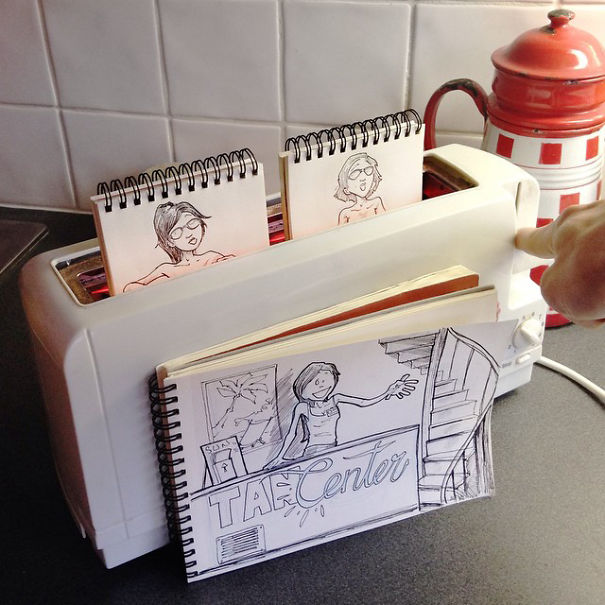 I Walk The Streets And Cartoon-Bomb My Surroundings To Make People Smile I Walk The Streets And Cartoon-Bomb My Surroundings To Make People Smile