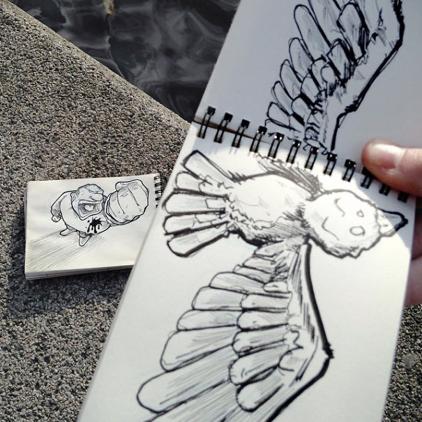 I Walk The Streets And Cartoon-Bomb My Surroundings To Make People Smile I Walk The Streets And Cartoon-Bomb My Surroundings To Make People Smile