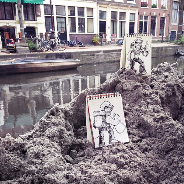 I Walk The Streets And Cartoon-Bomb My Surroundings To Make People Smile I Walk The Streets And Cartoon-Bomb My Surroundings To Make People Smile