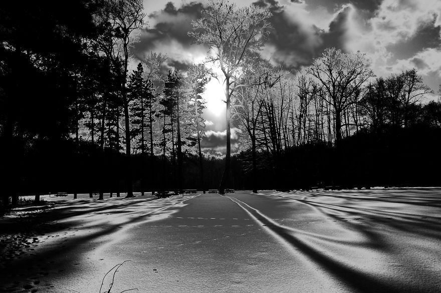 Clearing Winter Storm - Rocky River Reservation - Cleveland Ohio