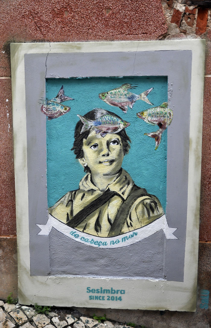 "de Cabeça No Mar". Sesimbra, Portugal