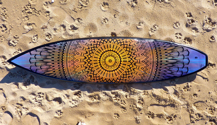 I Give Old Retired Surfboards A New Life As Pieces Of Art