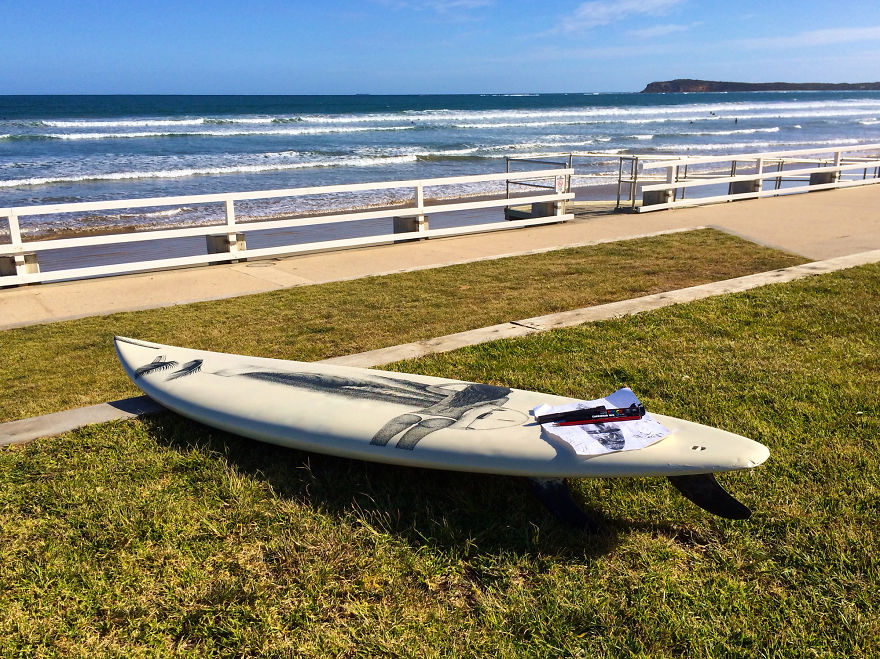I Give Old Retired Surfboards A New Life As Pieces Of Art