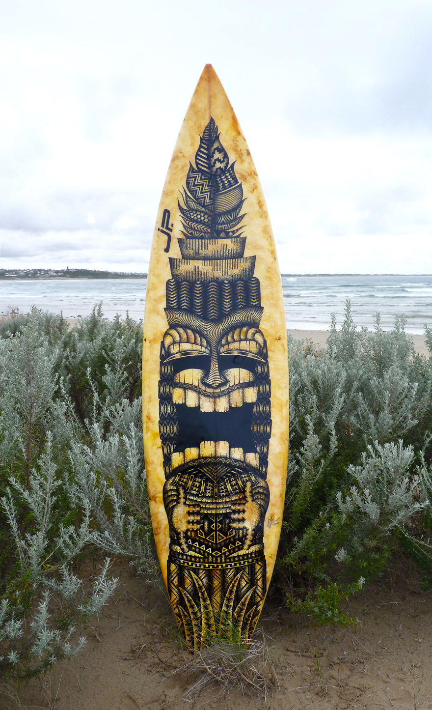 I Give Old Retired Surfboards A New Life As Pieces Of Art