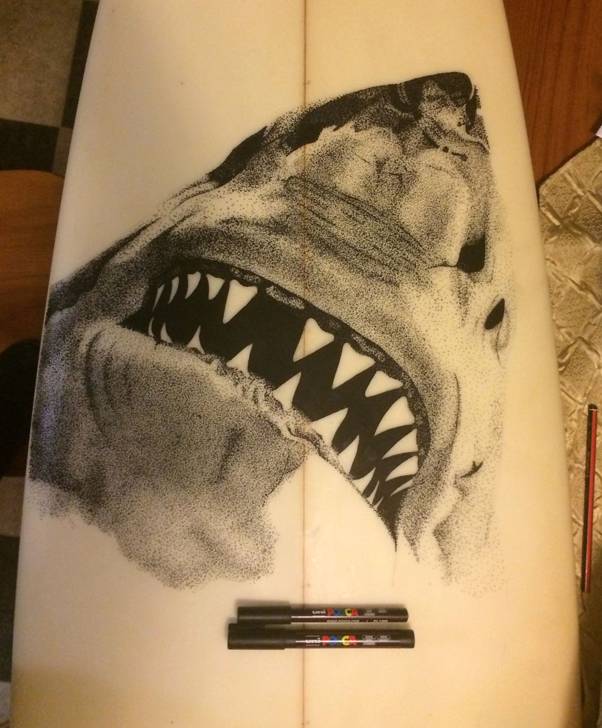 I Give Old Retired Surfboards A New Life As Pieces Of Art