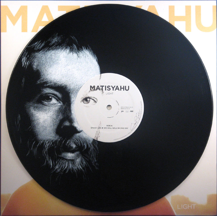 I Paint Portraits Of Musicians On Old Vinyl Records