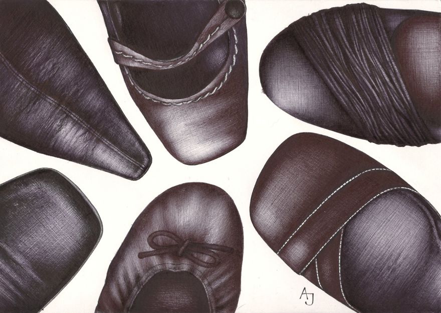 I Draw My Friends' Shoes With Ballpoint Pens I Draw My Friends' Shoes With Ballpoint Pens