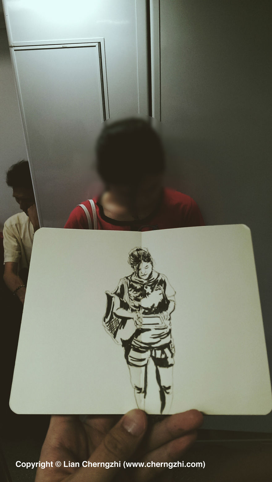 Man Who Sketched On Every Single Bus, Train And Airplane He Boarded. Man Who Sketched On Every Single Bus, Train And Airplane He Boarded.