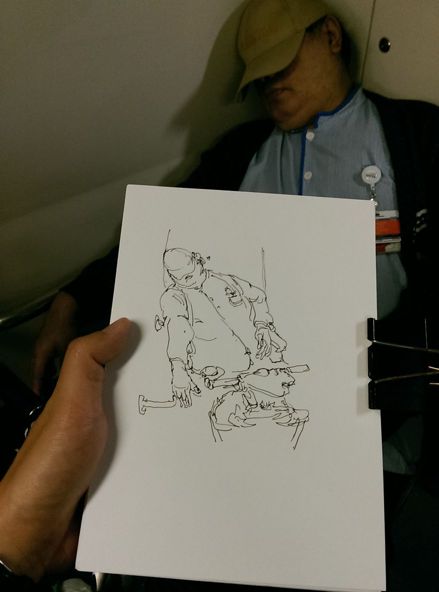 I Sketch On Every Single Bus, Train And Airplane I Board I Sketch On Every Single Bus, Train And Airplane I Board