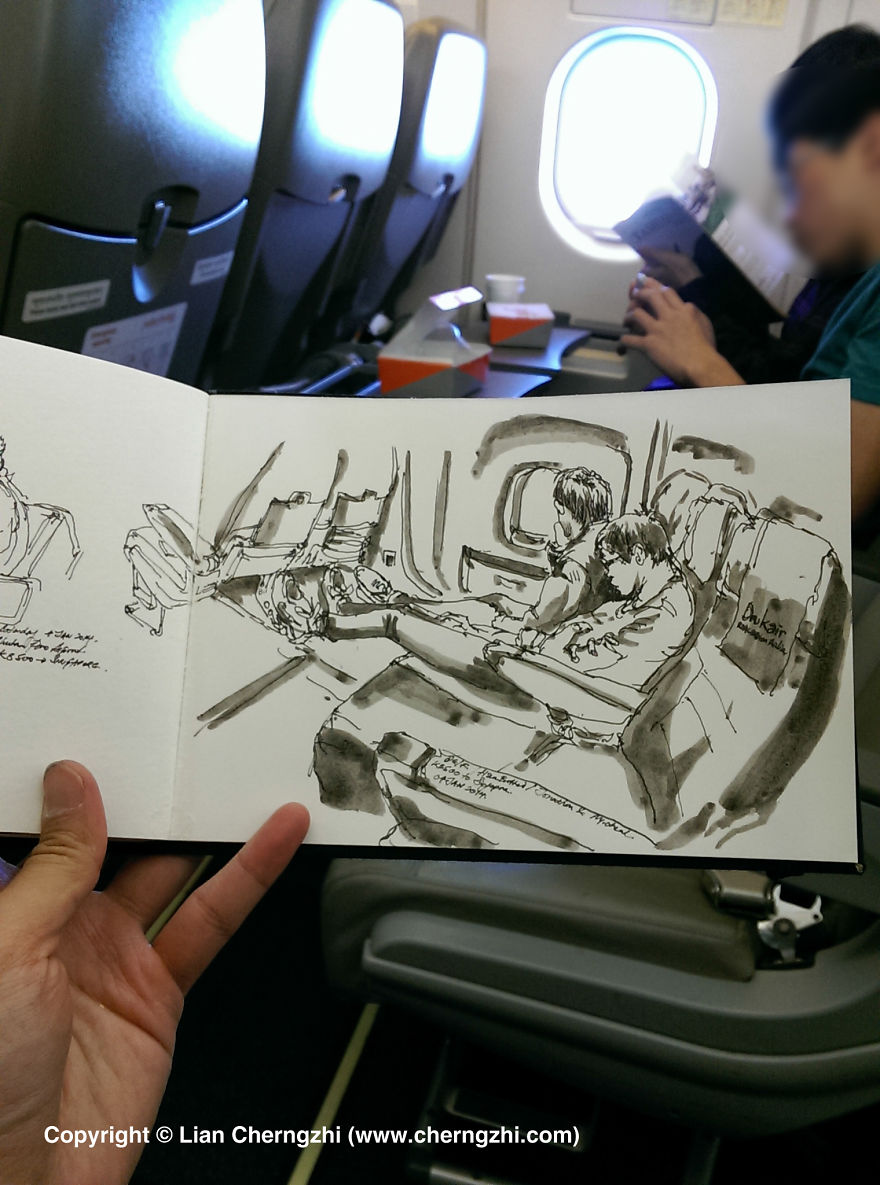 I Sketch On Every Single Bus, Train And Airplane I Board I Sketch On Every Single Bus, Train And Airplane I Board