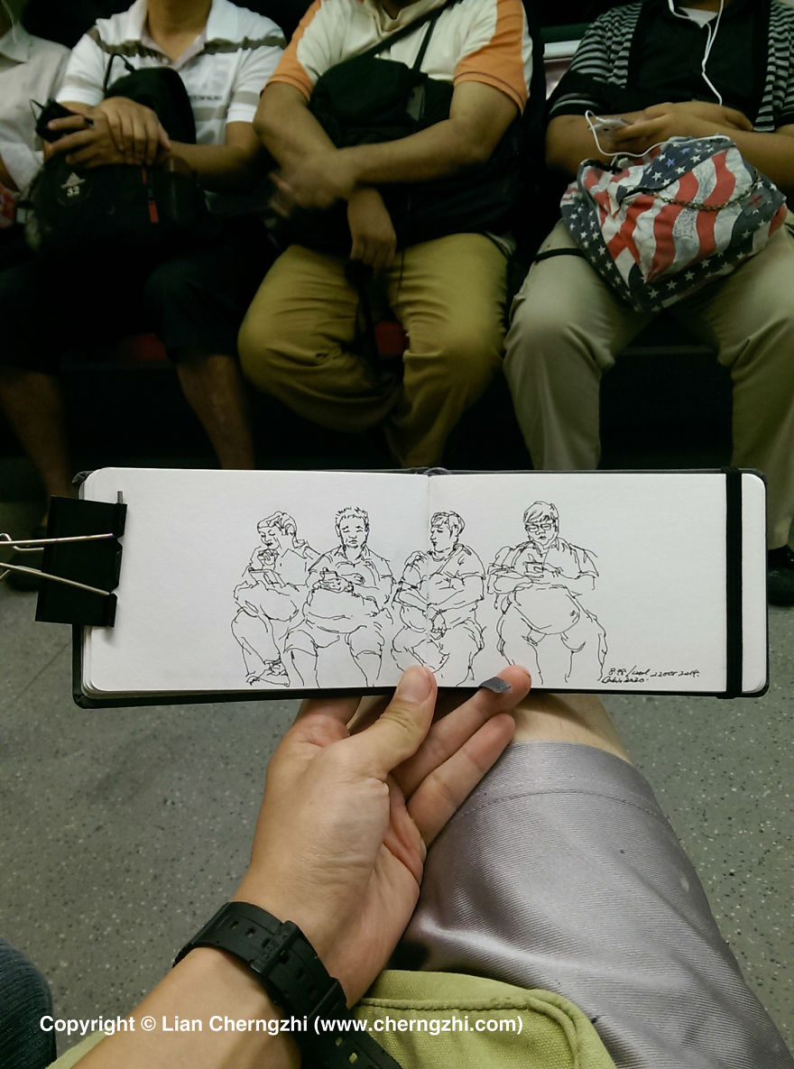 I Sketch On Every Single Bus, Train And Airplane I Board I Sketch On Every Single Bus, Train And Airplane I Board