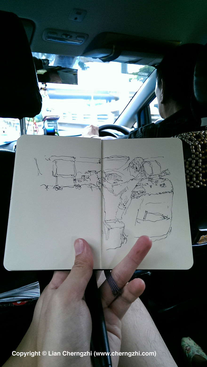 Man Who Sketched On Every Single Bus, Train And Airplane He Boarded. Man Who Sketched On Every Single Bus, Train And Airplane He Boarded.