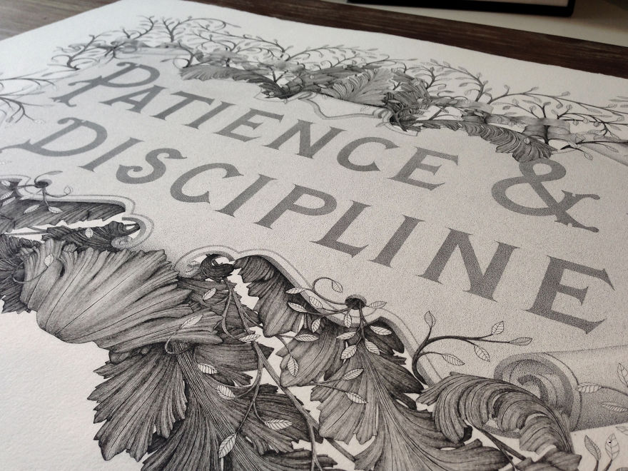 Patience & Discipline: This Piece Took Us 300 Hours To Complete Patience & Discipline: This Piece Took Us 300 Hours To Complete
