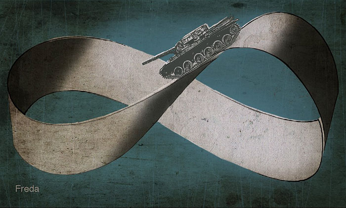 War and Peace: Political Satire Illustrations by Anthony Freda