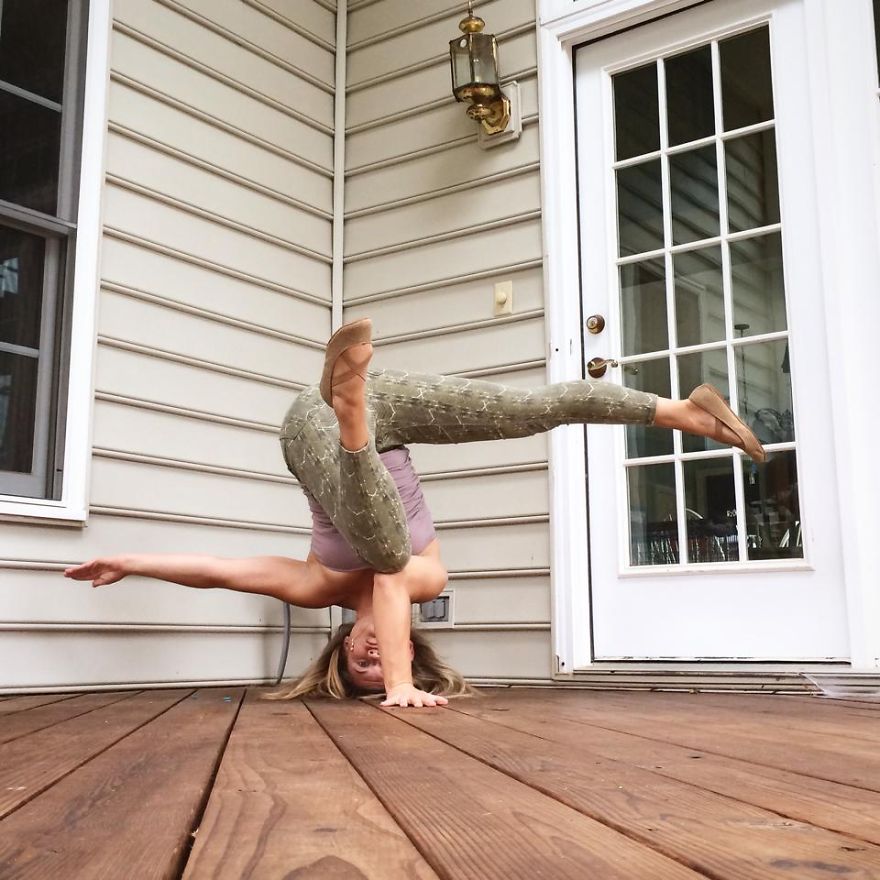 My Daily Yoga Practice In Unusual Places