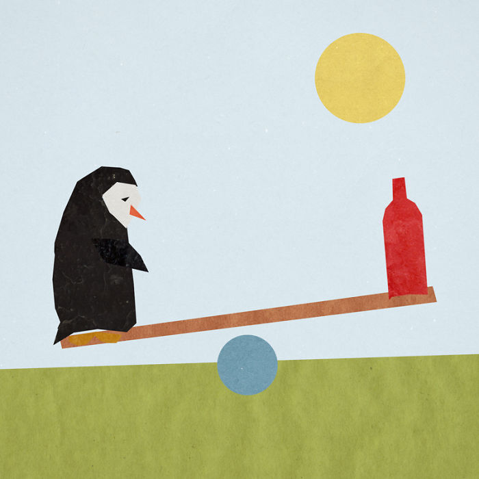 The Story Of A Sad Penguin And His Friend - A Bottle Of Wine The Story Of A Sad Penguin And His Friend - A Bottle Of Wine