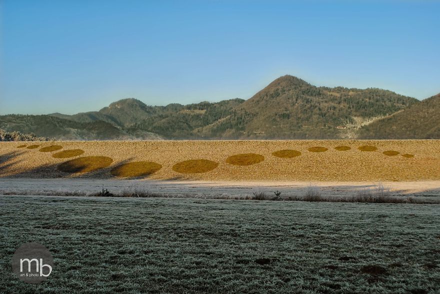 I Create Land Art Of Frost, Snow And Ice