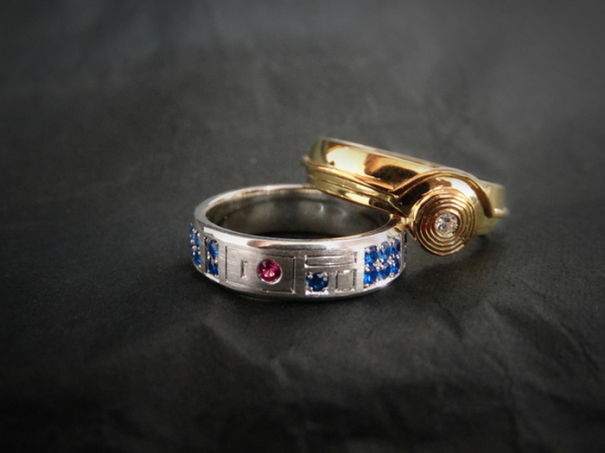 R2-d2 & C-3p0 Wedding Rings