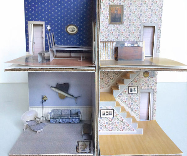 A Real House Turned Into A Pop-up Paper Doll House