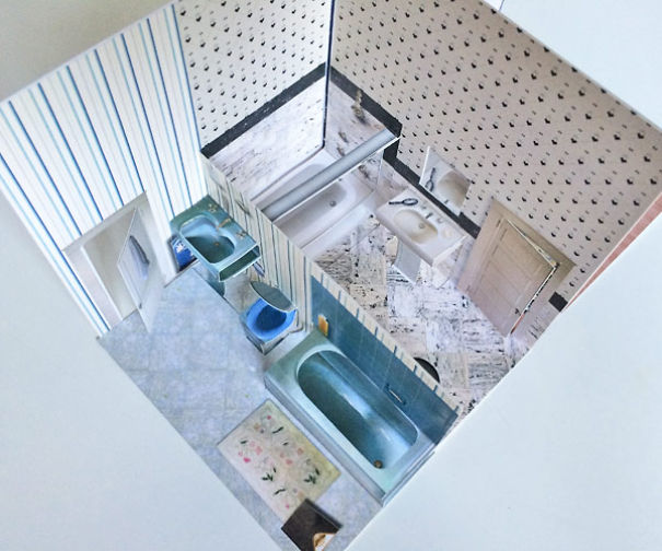 A Real House Turned Into A Pop-up Paper Doll House