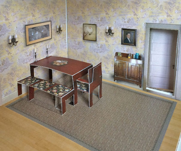 A Real House Turned Into A Pop-up Paper Doll House