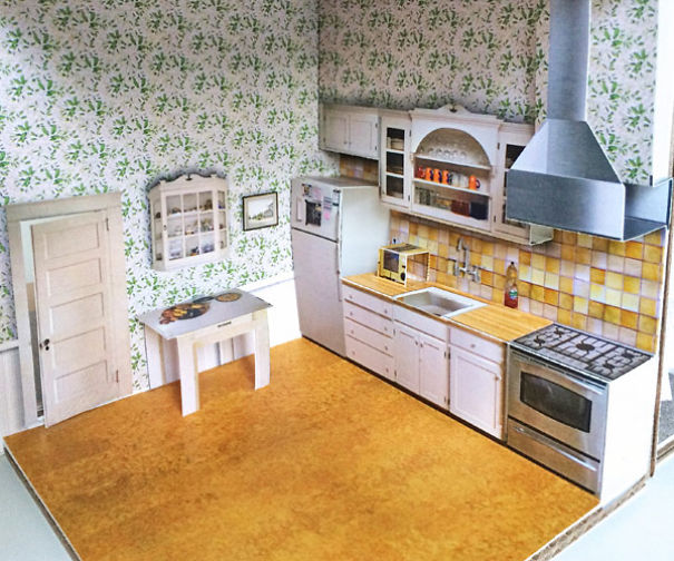 A Real House Turned Into A Pop-up Paper Doll House