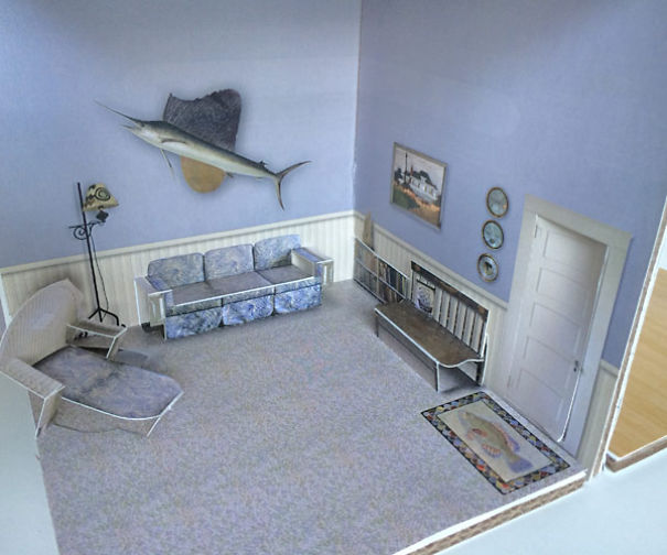 A Real House Turned Into A Pop-up Paper Doll House