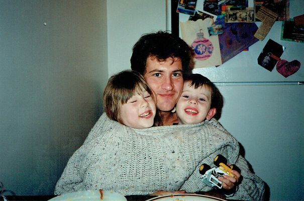 Dad's Sweater Is The Kids Sweater