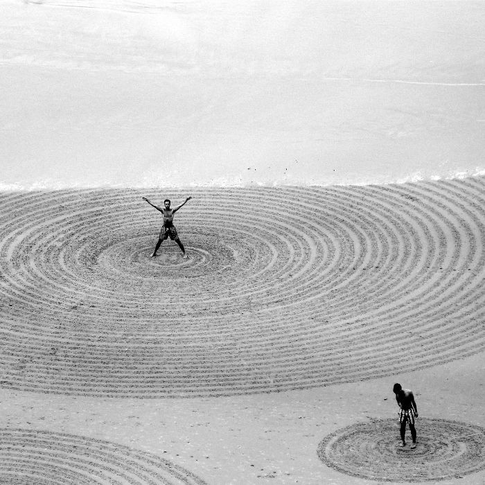 Living By The Sea, I Use Low Tide Beaches As Street Artists Would Use The Walls