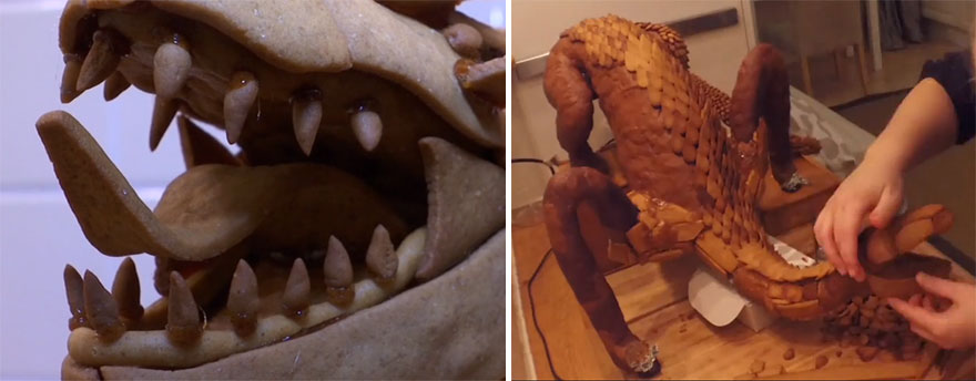 Swedish Artist Bakes Dragon The Smaug From &lsquo;The Hobbit&rsquo; Out Of Gingerbread
