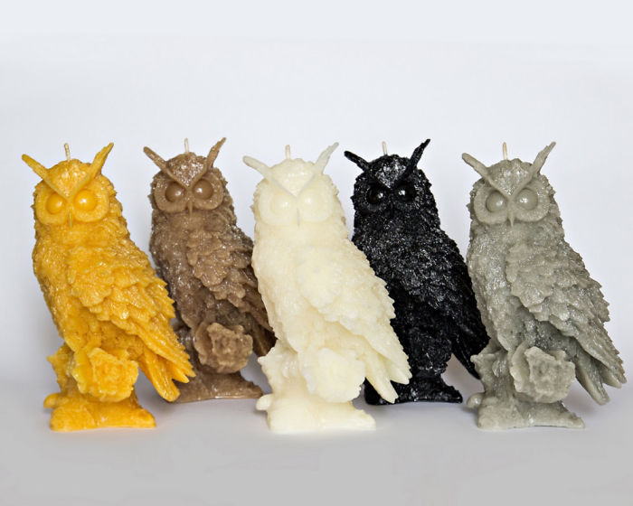 Owl Candles